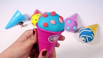 Play-Doh Ice Cream Cones with Surprise Toys _ Toy Videos For Kids , Cartoons animated movies 2018