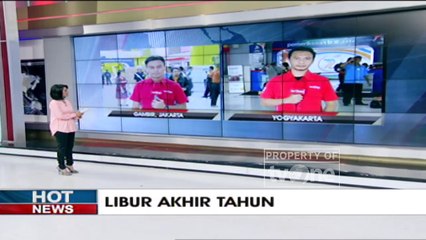 Jumlah Penumpang Mulai Padat di Stasiun Tugu, Yogyakarta