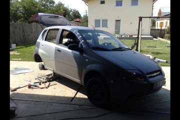 Chevrolet Aveo - Kalos right rear panel damaged repair