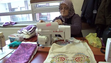 İkinci baharlarında 'dikiş' atarak mutlu oluyorlar - EDİRNE