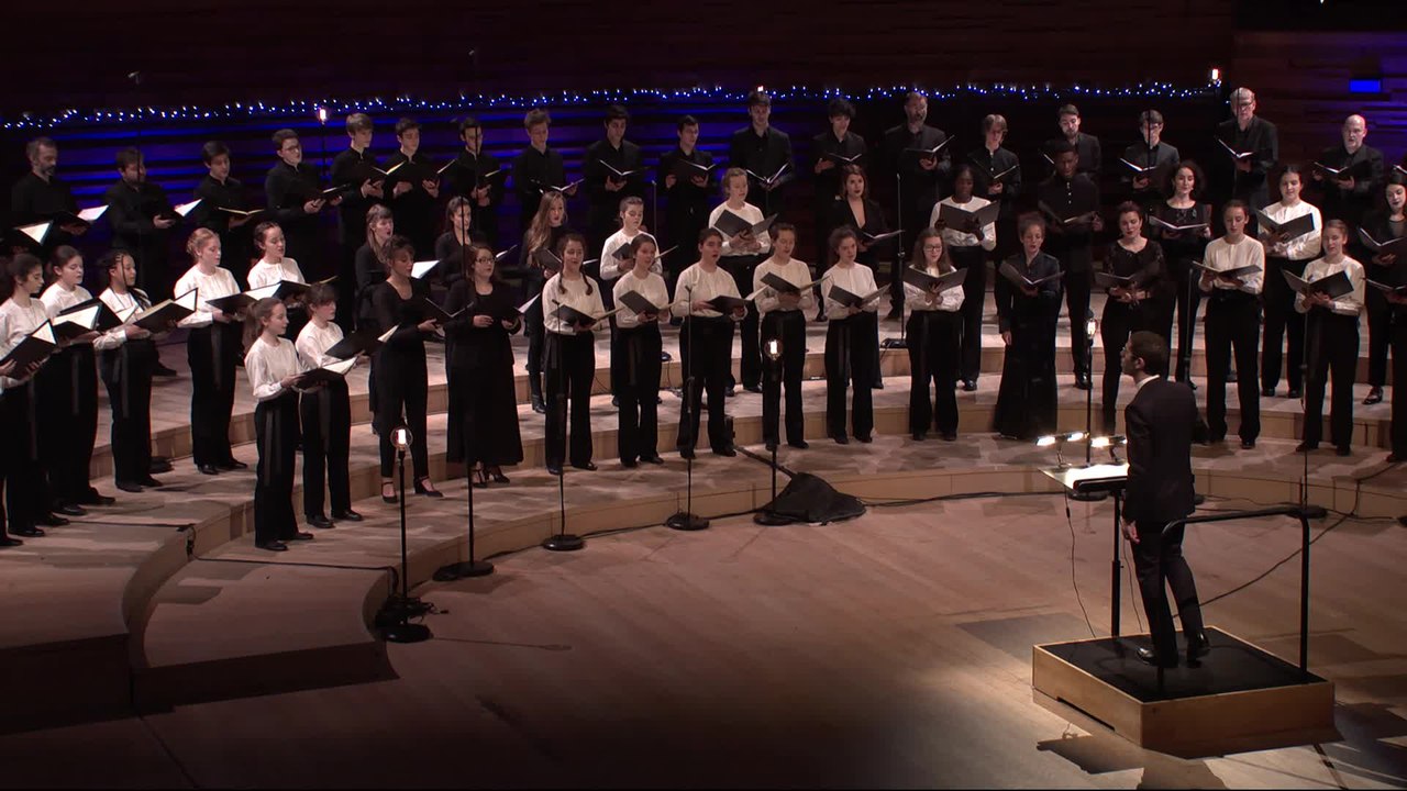 Adeste fideles (arr. David Willcocks) sous la direction d'Henri Chalet