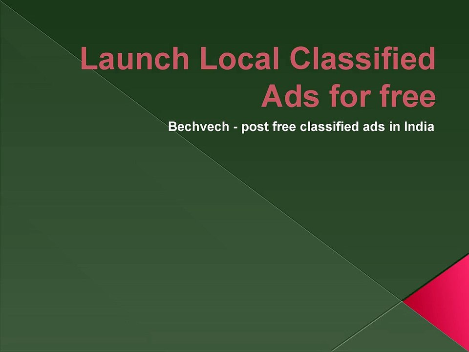 Launch Local free classified ads for eCommerce