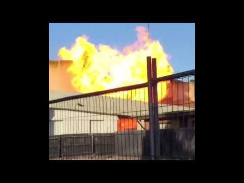 Moment of Gas Explosion Seen at Mall in Melbourne Suburb
