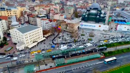 61 Milyonluk Kuyruk Havadan Görüntülendi