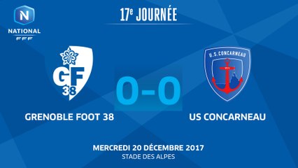 J17 Grenoble Foot 38 - US Concarneau (0-0), le résumé
