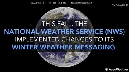 Changes to winter weather advisories to know for 2018