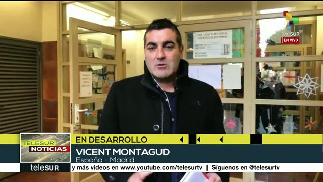 España: a las 13:00 horas han votado 34.69% de electores