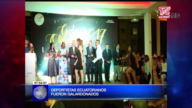 Deportistas ecuatorianos fueron galardonados
