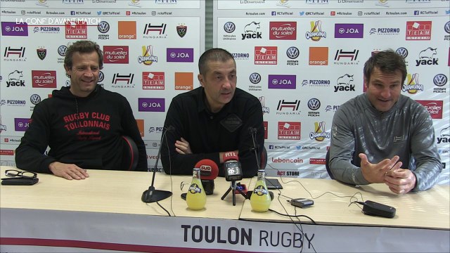 Conf' de presse d'avant-match Toulon-Oyonnax J13 TOP14