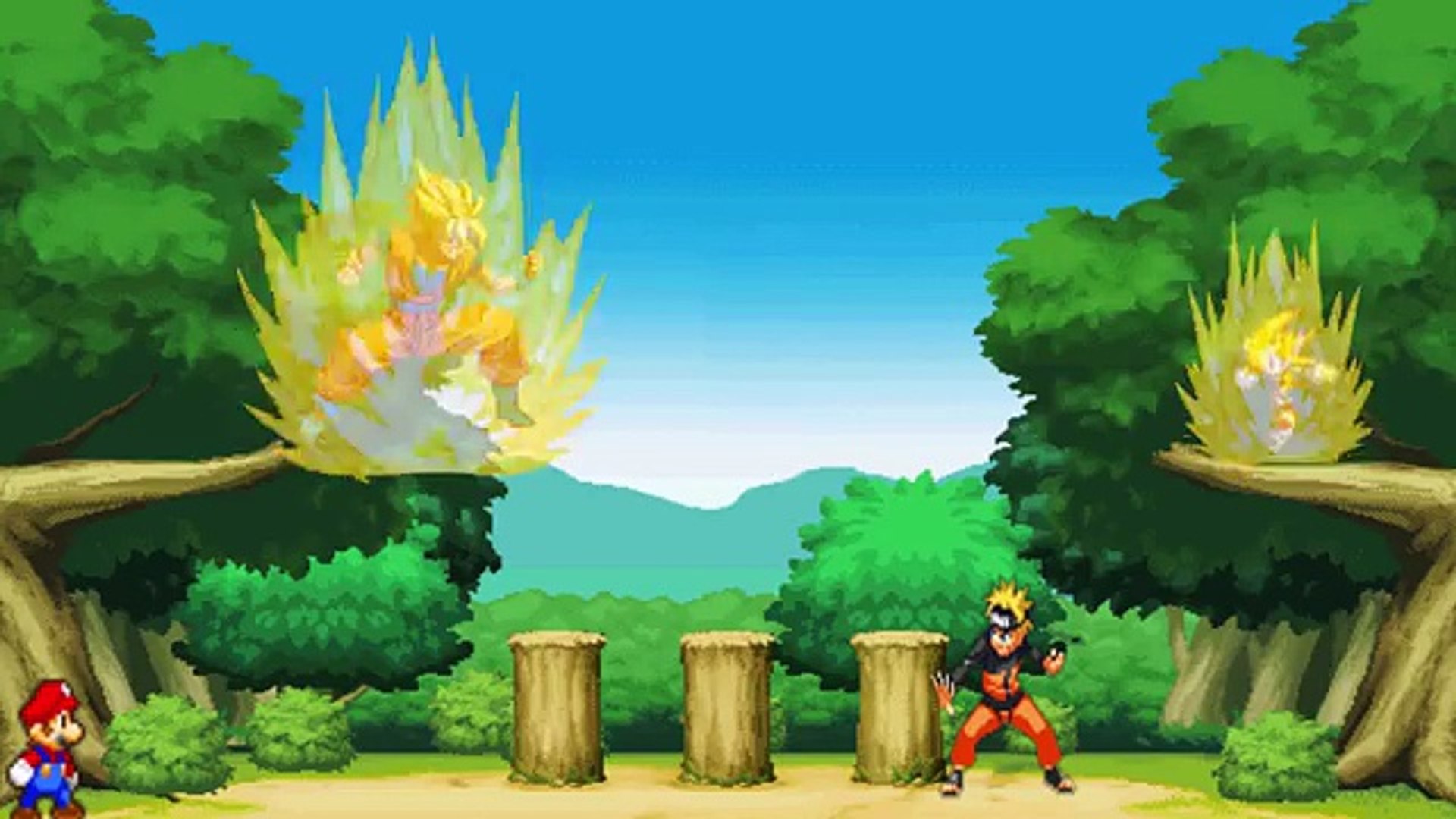 Goku & Naruto vs Sonic & Mario [Anime VS Video Games] - video Dailymotion