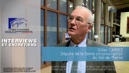 Questions à Gilles CARREZ (député) - Fiscalité locale - cese