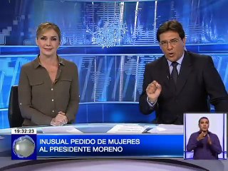 Inusual pedido de mujeres al presidente Lenín Moreno