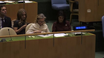 BMGK Kudüs özel oturumu - Nikki Haley'in oturumu terk etmesi - NEW YORK