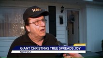 Man Spreading Christmas Cheer with 15-Year-Old Christmas Tree
