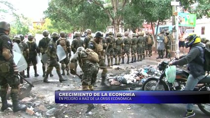 Crecimiento de la economía en peligro a raíz de la crisis económica