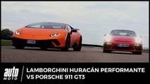 Lamborghini Huracán Performante vs Porsche 911 GT3 : The Voice Cars