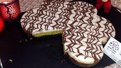 بسبوسة طبقات بالكريمة سهلة التحضير بمنضر جميل جدا