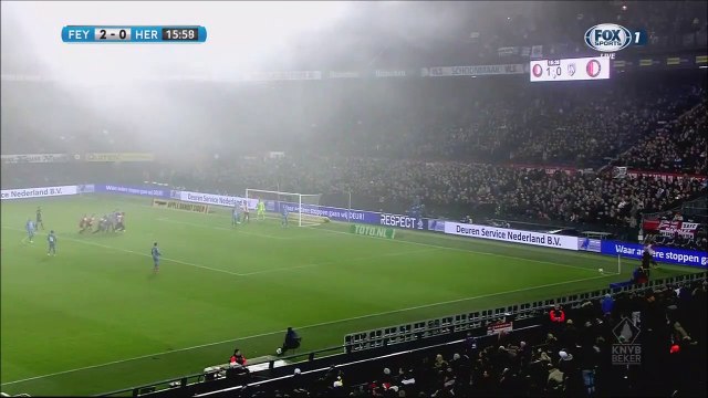 2-0 Sven van Beek Goal Holland KNVB Beker Round 3 - 21.12.2017 Feyenoord 2-0 Heracles Almelo
