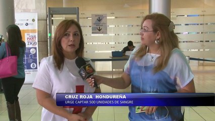 Cruz Roja Hondureña urge captar 500 unidades de sangre
