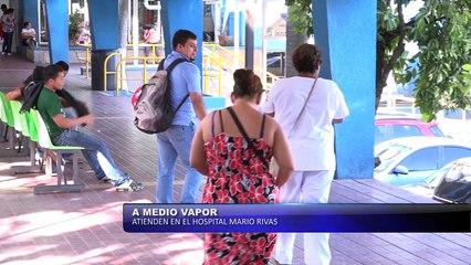 A medio vapor atienden en el Mario Rivas