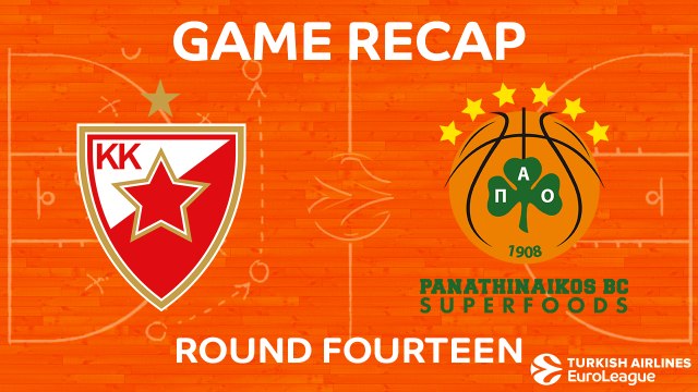 Highlights: Crvena Zvezda mts Belgrade - Panathinaikos Superfoods Athens