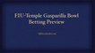 FIU-Temple Gasparilla Bowl Betting Preview; Free NBA Pick Against the Spread to Beat Sportsbooks