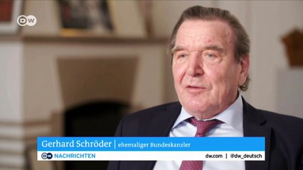 Altkanzler Schröder rät zur Neuauflage der Großen Koalition | DW Deutsch