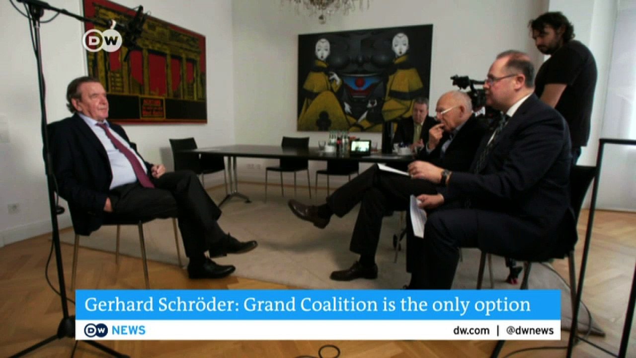 Germany: Schröder urges SPD to join new grand coalition | DW English