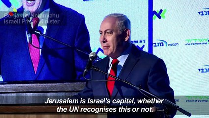 Israel PM rejects Jerusalem vote at UN 'house of lies'