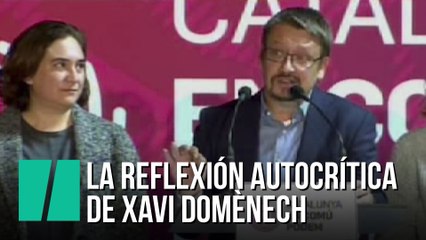 Xavi Domènech: "Son unas elecciones cuyo origen es ilegítimo, pero su resultado es sagrado"
