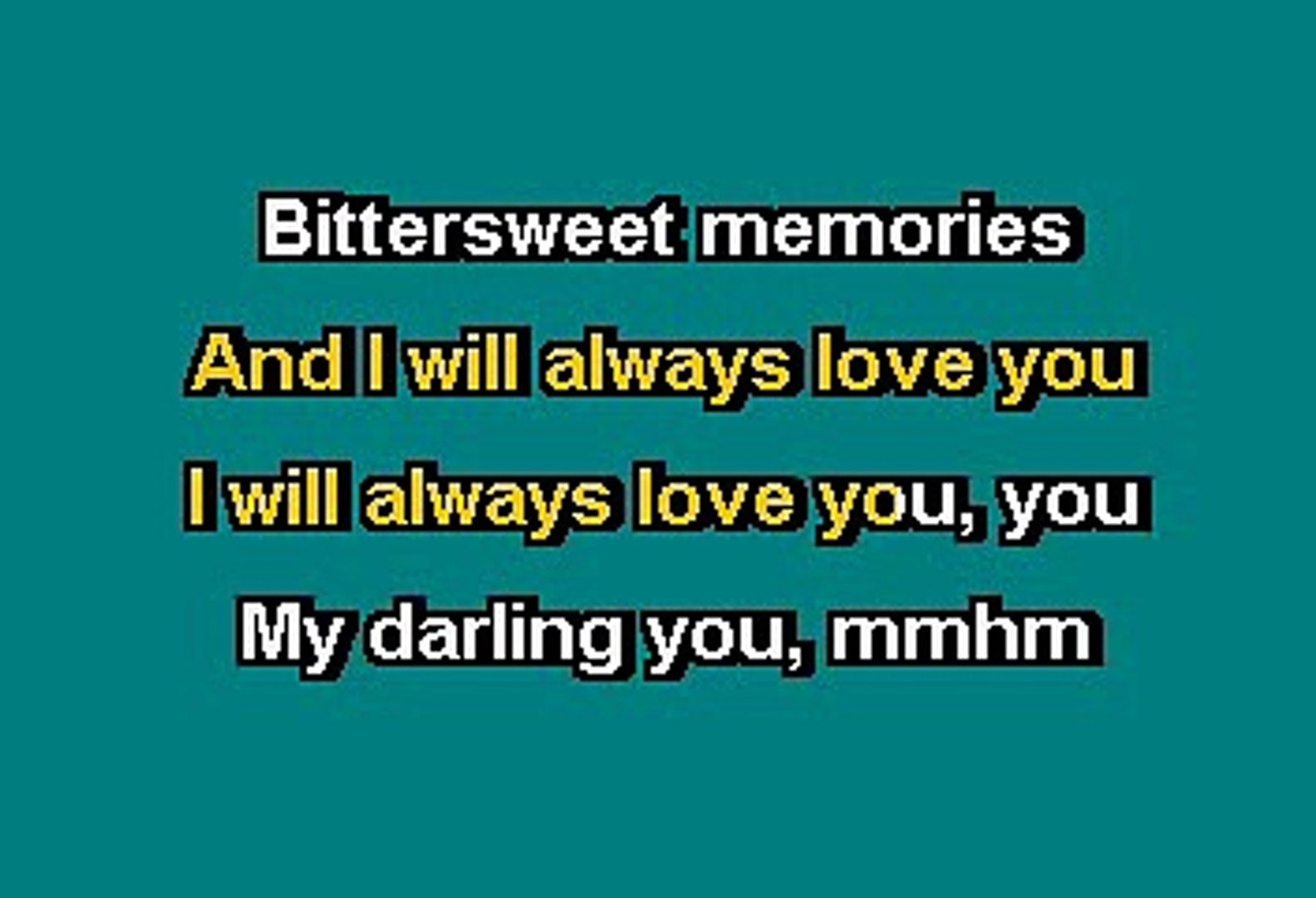 Whitney Houston I Will Always Love You Lyrics