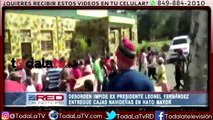 Desorden impide que Leonel Fernandez entregue cajas navideñas-Red De Noticias-Video