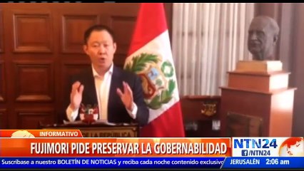 Legislador peruano Kenji Fujimori dice que no apoya pedido de destitución del presidente Kuczynski