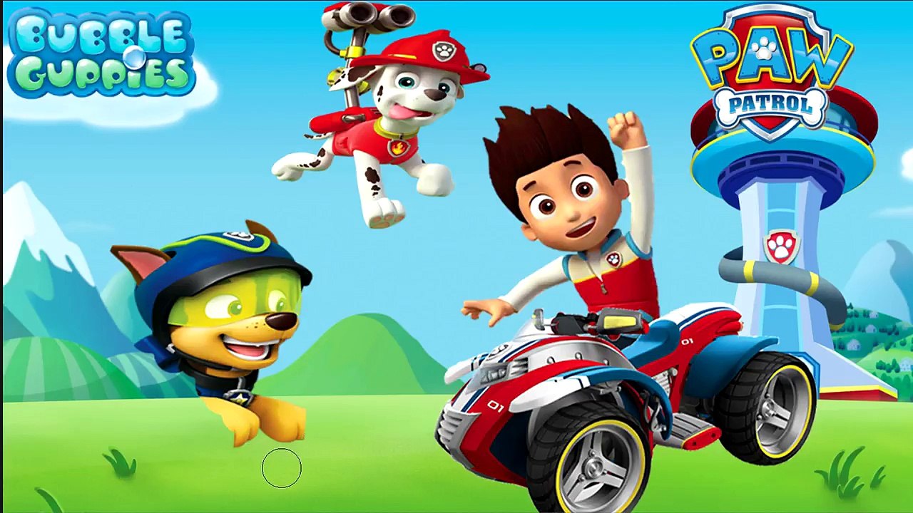 Paw Patrol as Bubble Guppies Full Episode Learning for Kids and Children Transforming games for kid