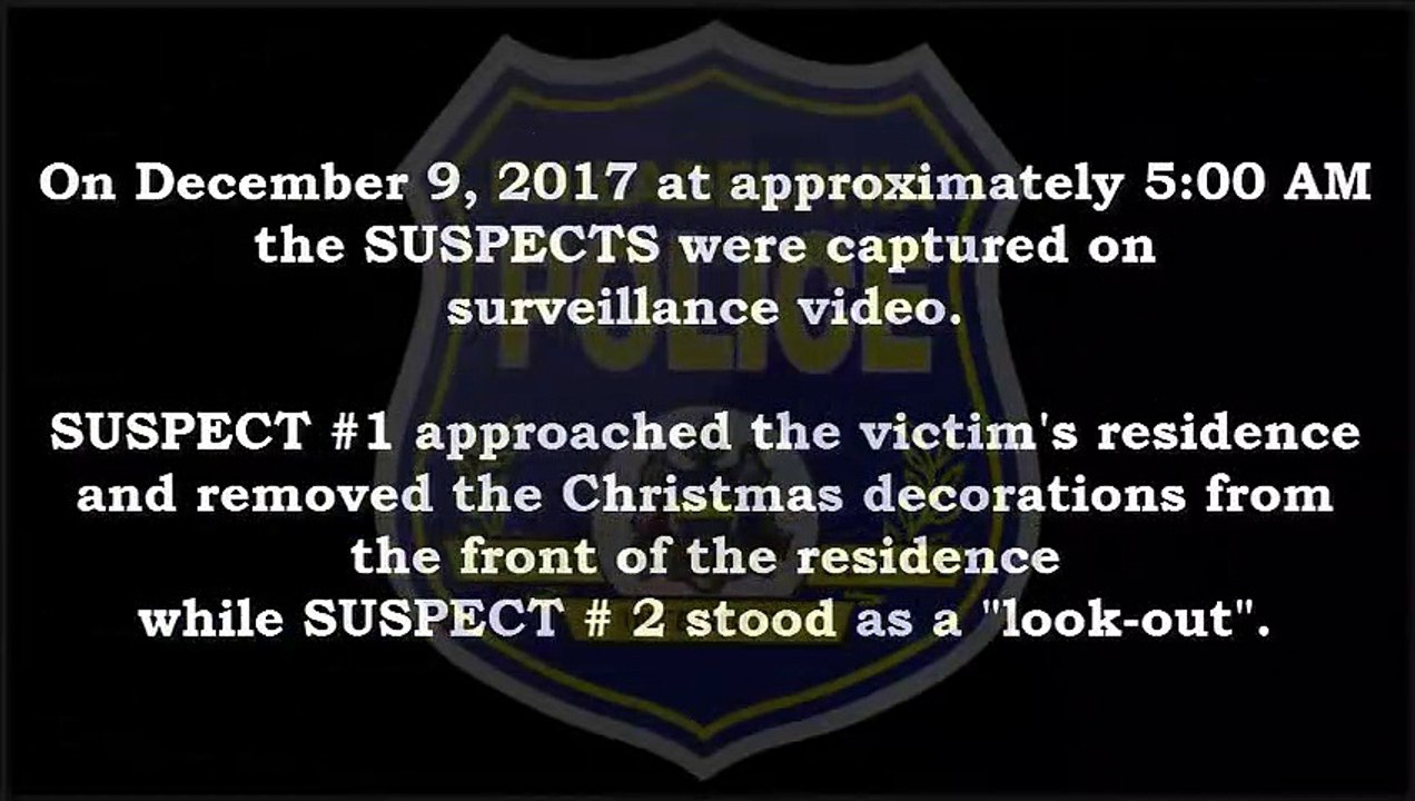 ce voleur de sapin est recherché par la police