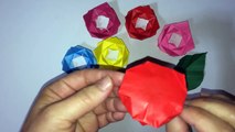 折り紙 簡単な 【バラ】の折り方-xD1cNd6yUHE