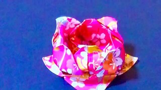 折り紙 蓮の花   Origami Lotus flower-Mvkiv-wpz8Q