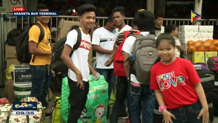 UPDATE: Kasalukuyang sitwasyon sa Araneta bus terminal