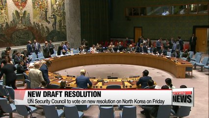 UN to vote on new North Korea sanctions on Friday