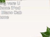 StarTechcom Câble Apple Lightning vers USB pour iPhone iPod iPad 15 cm Blanc  Câble