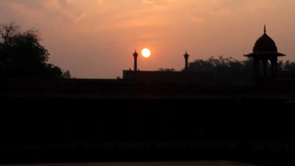 Sunrise at the Taj Mahal