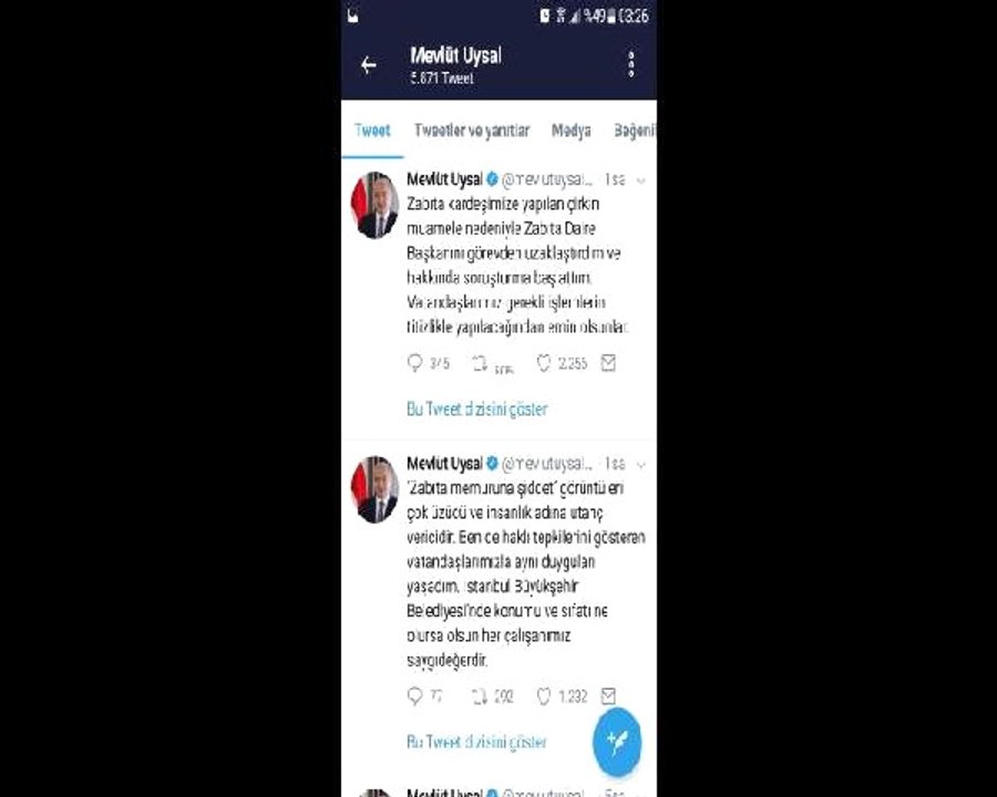 İbb Başkanı Uysal: Zabıta Daire Başkanını Görevden Uzaklaştırdım