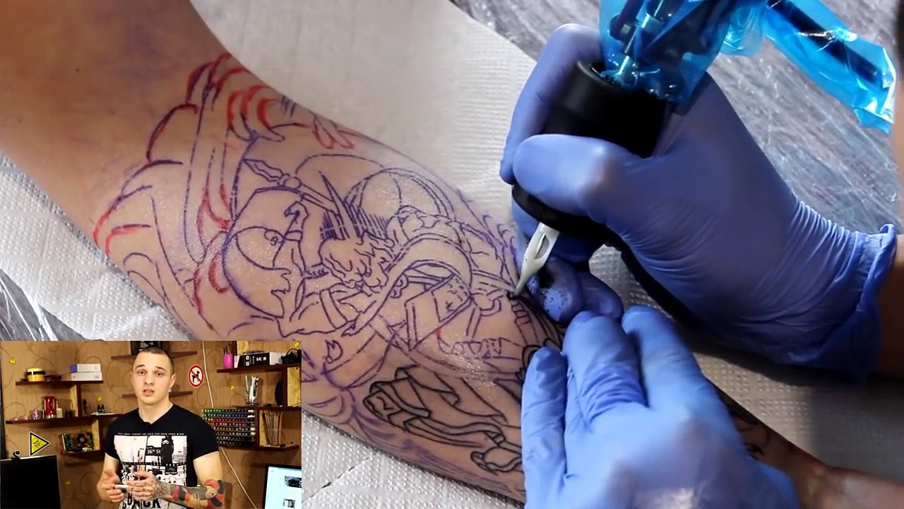 Как делать тени, как делать закрас, как делать контур. Школа тату. Анонс-NhGyzUpieEs