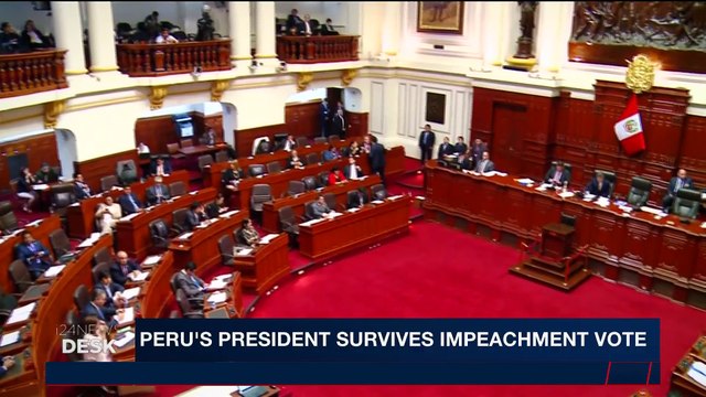 i24NEWS DESK | Peru's president survives impeachment vote | Friday, December 22nd 2017