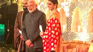 PM Modi attends Virat Anushka wedding reception showers blessings on newlyweds