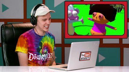 YOUTUBERS REACT TO PAMTRI (WEIRD SPONGEBOB & DORA ANIMATIONS)-Is3KtsoGDpE