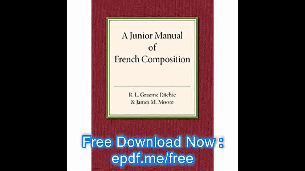 A Junior Manual of French Composition