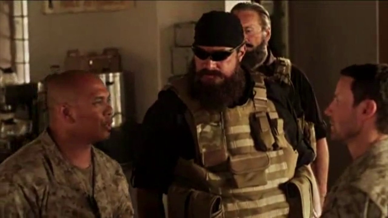 Steven Seagal fights in fake beard