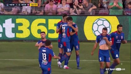 1-0 John Koutroumbis Goal Australia  A-League - 22.12.2017 Newcastle Jets 1-0 WS Wanderers