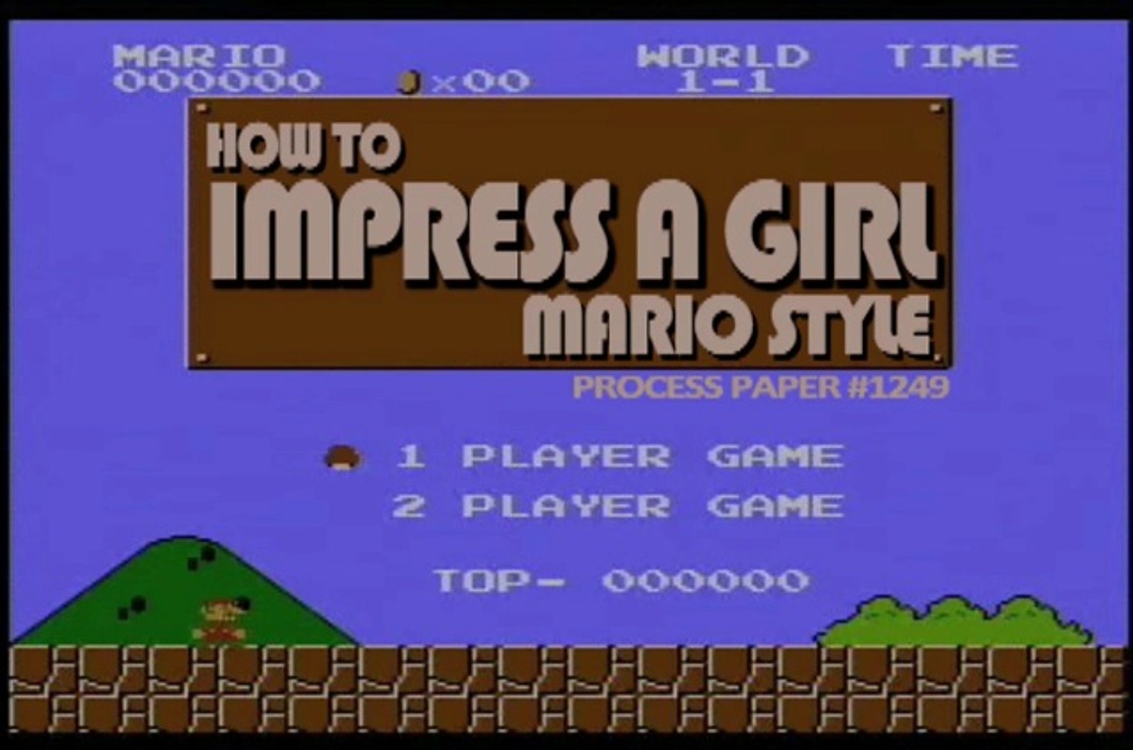 How to impress a girl In Mario Style..